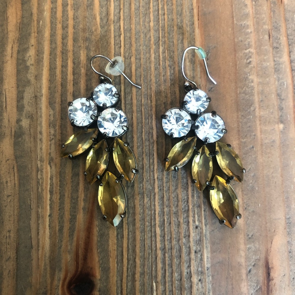 Crystal J Crew Statement Earrings